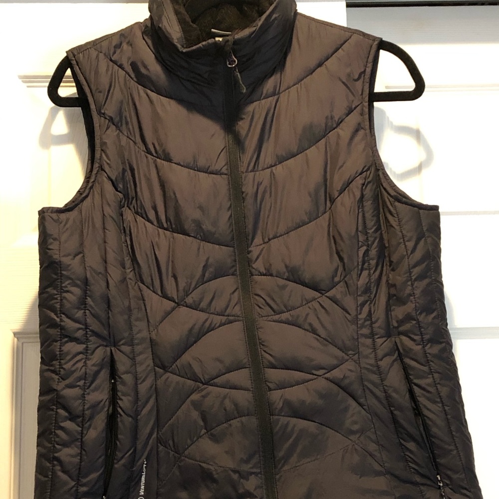Champion nylon/polyester puffer vest , black